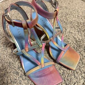 Gianni Bini Multicolor Strappy Heels